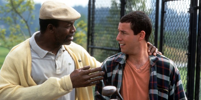 Carl Weathers And Adam Sandler In 'Happy Gilmore'